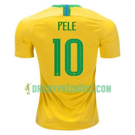 Fotbalový Dres Brazílie Pele 10 Domácí MS 2018